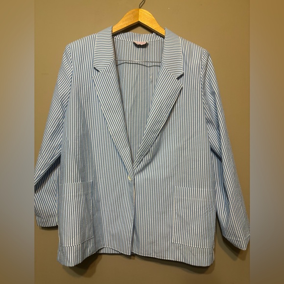 SEARS TRADITION Vintage Pinstripe Pants and Blazer Set - Picture 10 of 12
